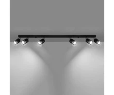 Sollux Lighting Lubinis šviestuvas NERO 6 juodas/chromas