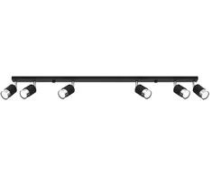 Sollux Lighting Lubinis šviestuvas NERO 6 juodas/chromas
