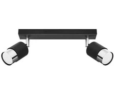 Sollux Lighting Lubinis šviestuvas NERO 2 juodas/chromas