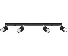Sollux Lighting Lubinis šviestuvas NERO 4 juodas/chromas