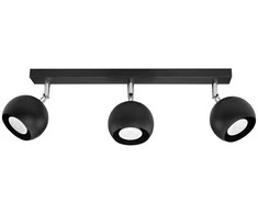 Sollux Lighting Lubinis šviestuvas OCULARE 3 juodas