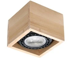 Sollux Lighting Lubinis šviestuvas QUATRO 1 iš natūralaus medžio