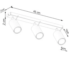 Sollux Lighting Lubinis šviestuvas RING 3L beige