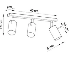 Sollux Lighting Lubinis šviestuvas RING 3 chromas