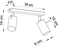 Sollux Lighting Lubinis šviestuvas RING 2 chromas