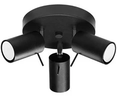Sollux Lighting Lubinis šviestuvas RING 3P juodas