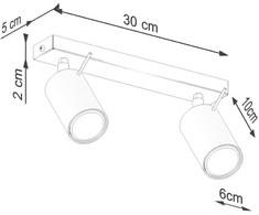 Sollux Lighting Lubinis šviestuvas RING 2 beige