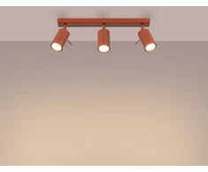 Sollux Lighting Lubinis šviestuvas RING 3L raudona ochra
