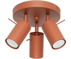 Sollux Lighting Lubinis šviestuvas RING 3P raudona ochra