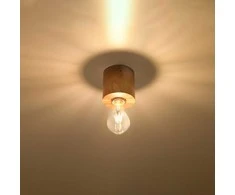 Sollux Lighting Lubinis šviestuvas SALGADO iš natūralaus medžio
