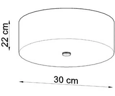 Sollux Lighting Lubinis šviestuvas SKALA 30 baltas