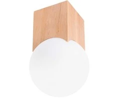 Sollux Lighting Lubinis šviestuvas SOLIS iš natūralaus medžio