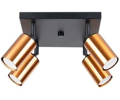 Sollux Lighting Lubinis šviestuvas WINX 4 juodas/kuperis