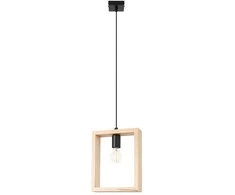 Sollux Lighting Pakabinamas šviestuvas ARIES iš natūralaus medžio