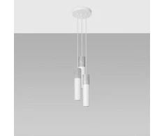 Sollux Lighting Pakabinamas šviestuvas BORGIO 3P baltas