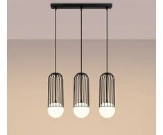 Sollux Lighting Pakabinamas šviestuvas BRINA 3L juodas