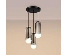 Sollux Lighting Pakabinamas šviestuvas BRINA 3P juodas