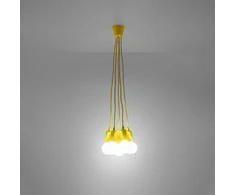 Sollux Lighting Pakabinamas šviestuvas DIEGO 5 geltonas