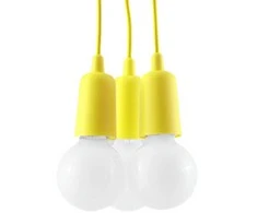 Sollux Lighting Pakabinamas šviestuvas DIEGO 3 geltonas