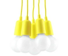 Sollux Lighting Pakabinamas šviestuvas DIEGO 5 geltonas