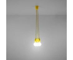 Sollux Lighting Pakabinamas šviestuvas DIEGO 3 geltonas
