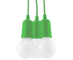 Sollux Lighting Pakabinamas šviestuvas DIEGO 3 žalias