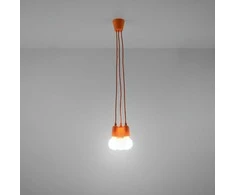 Sollux Lighting Pakabinamas šviestuvas DIEGO 3 oranžinis