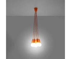 Sollux Lighting Pakabinamas šviestuvas DIEGO 5 oranžinis