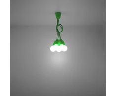 Sollux Lighting Pakabinamas šviestuvas DIEGO 5 žalias