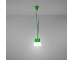 Sollux Lighting Pakabinamas šviestuvas DIEGO 3 žalias