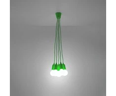 Sollux Lighting Pakabinamas šviestuvas DIEGO 5 žalias