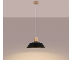 Sollux Lighting Pakabinamas šviestuvas FANO juodas