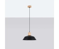 Sollux Lighting Pakabinamas šviestuvas FANO juodas