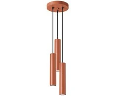 Sollux Lighting Pakabinamas šviestuvas LAGOS 3P raudona ochra