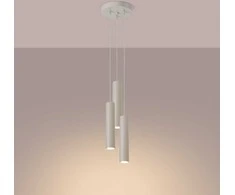 Sollux Lighting Pakabinamas šviestuvas LAGOS 3P smėlio spalvos