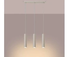 Sollux Lighting Pakabinamas šviestuvas LAGOS 3L smėlio spalvos
