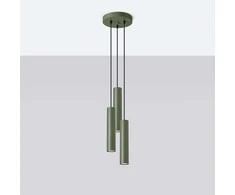 Sollux Lighting Pakabinamas šviestuvas LAGOS 3P alyvuogių žalia