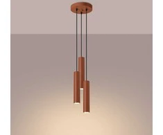 Sollux Lighting Pakabinamas šviestuvas LAGOS 3P raudona ochra