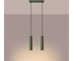 Sollux Lighting Pakabinamas šviestuvas LAGOS 2 alyvuogių žalia