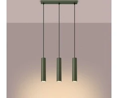 Sollux Lighting Pakabinamas šviestuvas LAGOS 3L alyvuogių žalios spalvos