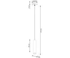 Sollux Lighting Pakabinamas šviestuvas LAGOS 1 raudona ochra