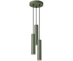Sollux Lighting Pakabinamas šviestuvas LAGOS 3P alyvuogių žalia
