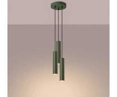 Sollux Lighting Pakabinamas šviestuvas LAGOS 3P alyvuogių žalia