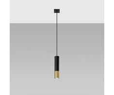 Sollux Lighting Pakabinamas šviestuvas LOOPEZ 1 juodas/auksinis