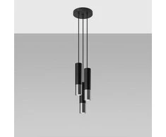 Sollux Lighting Pakabinamas šviestuvas LOOPEZ 3P juodas/chromas