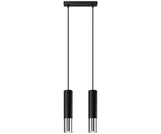 Sollux Lighting Pakabinamas šviestuvas LOOPEZ 2 juoda/chromas