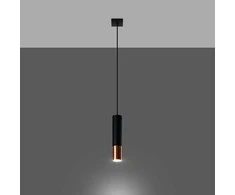 Sollux Lighting Pakabinamas šviestuvas LOOPEZ 1 juodas/varis