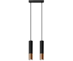 Sollux Lighting Pakabinamas šviestuvas LOOPEZ 2 juodas/varis