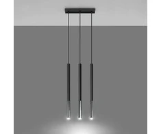 Sollux Lighting Pakabinamas šviestuvas MOZAICA 3L juoda/chromas