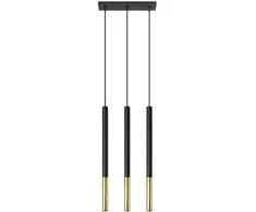 Sollux Lighting Pakabinamas šviestuvas MOZAICA 3L juodas/auksinis